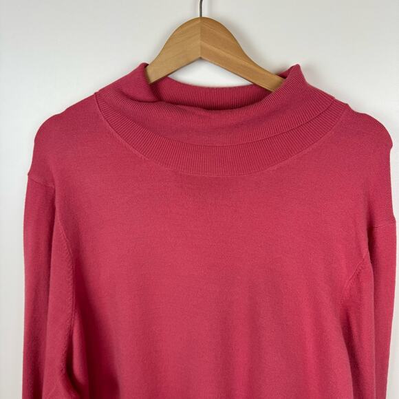 Torrid Womens Everyday Soft Turtleneck Sweater In Holly Berry Pink Sz 5X | Comfy - Picture 4 of 14